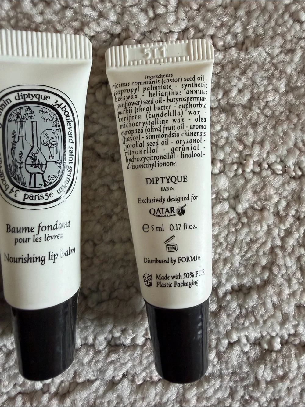 NEW Diptique Nourishing Lip Balm set of 4 - 5mL each